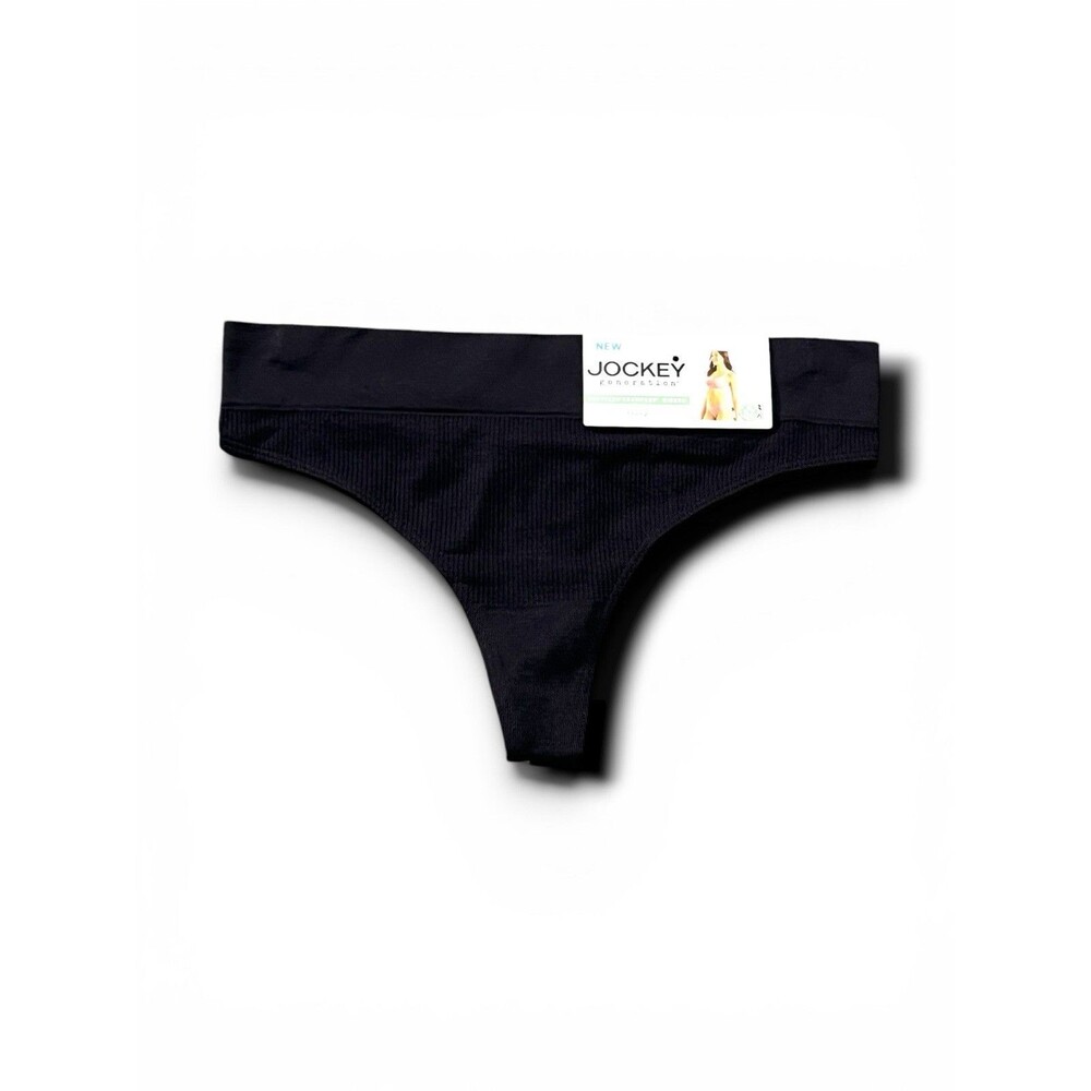 Jockey Generation Women's Recycled Seamfree Ribbed Thong Panty - Med